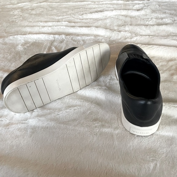 Vince Cantara Slip On Leather Sneakers - Picture 8 of 8
